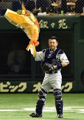 HATAKEYAMA - ハタケヤマ キャッチャーミット 元中日 横浜 谷繁 谷繁 支給 支給品？実使用？ HATAKEYAMA - ハタケヤマ キャッチャーミット 元中日 横浜 谷繁